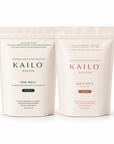 Two Kailo Nutrition packages, one labeled 'Feel Well' and the other 'Sleep Well', on a white background.