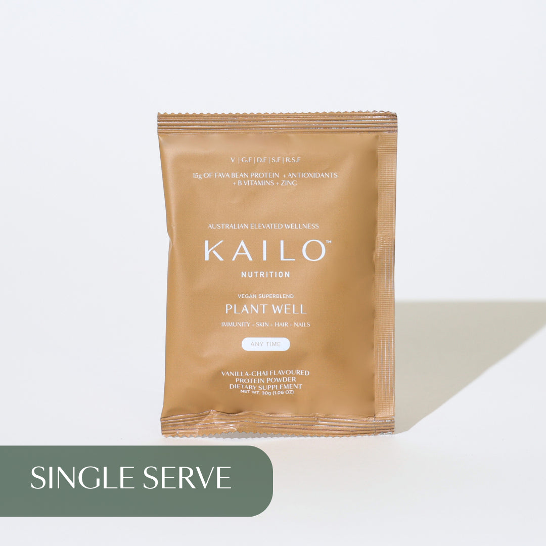 Plant Well (Protein Super Blend) - Vanilla Chai 30g single serve