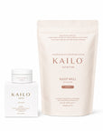 Kailo skincare and wellness products on a white background