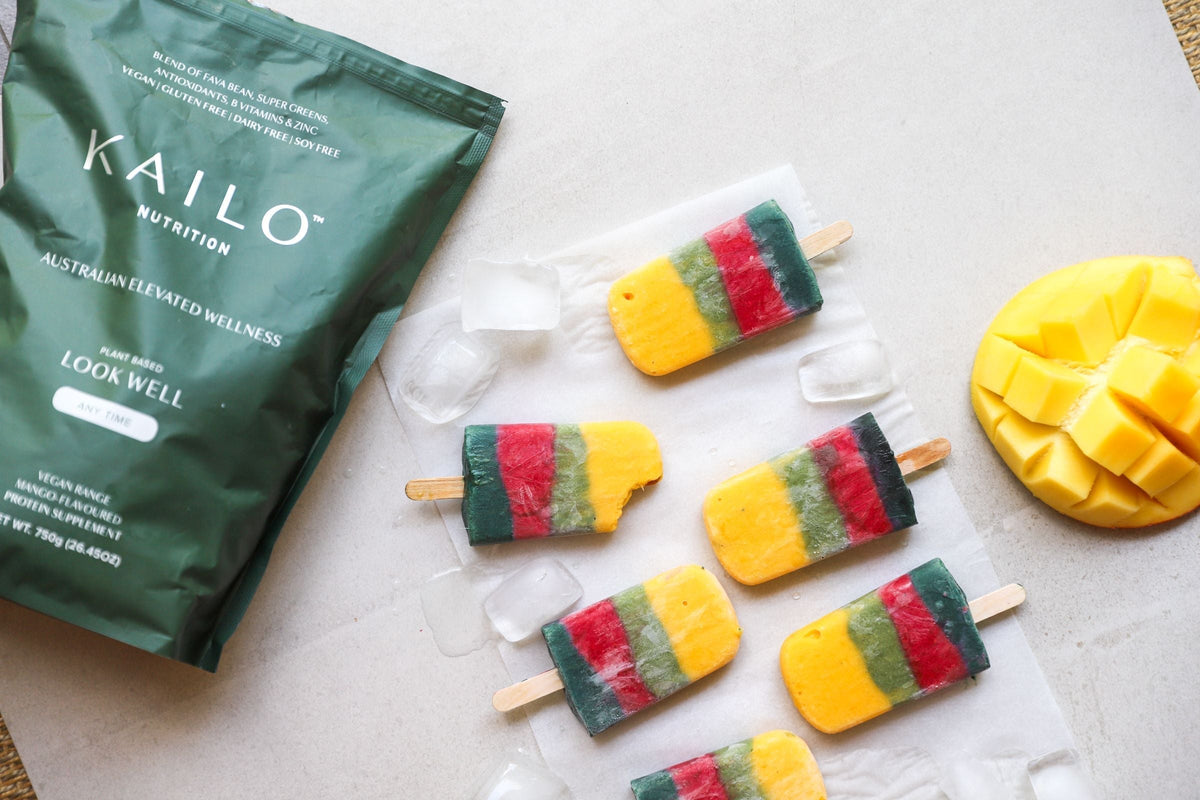 mango berry popsicles vegan healthy icy poles summer dessert