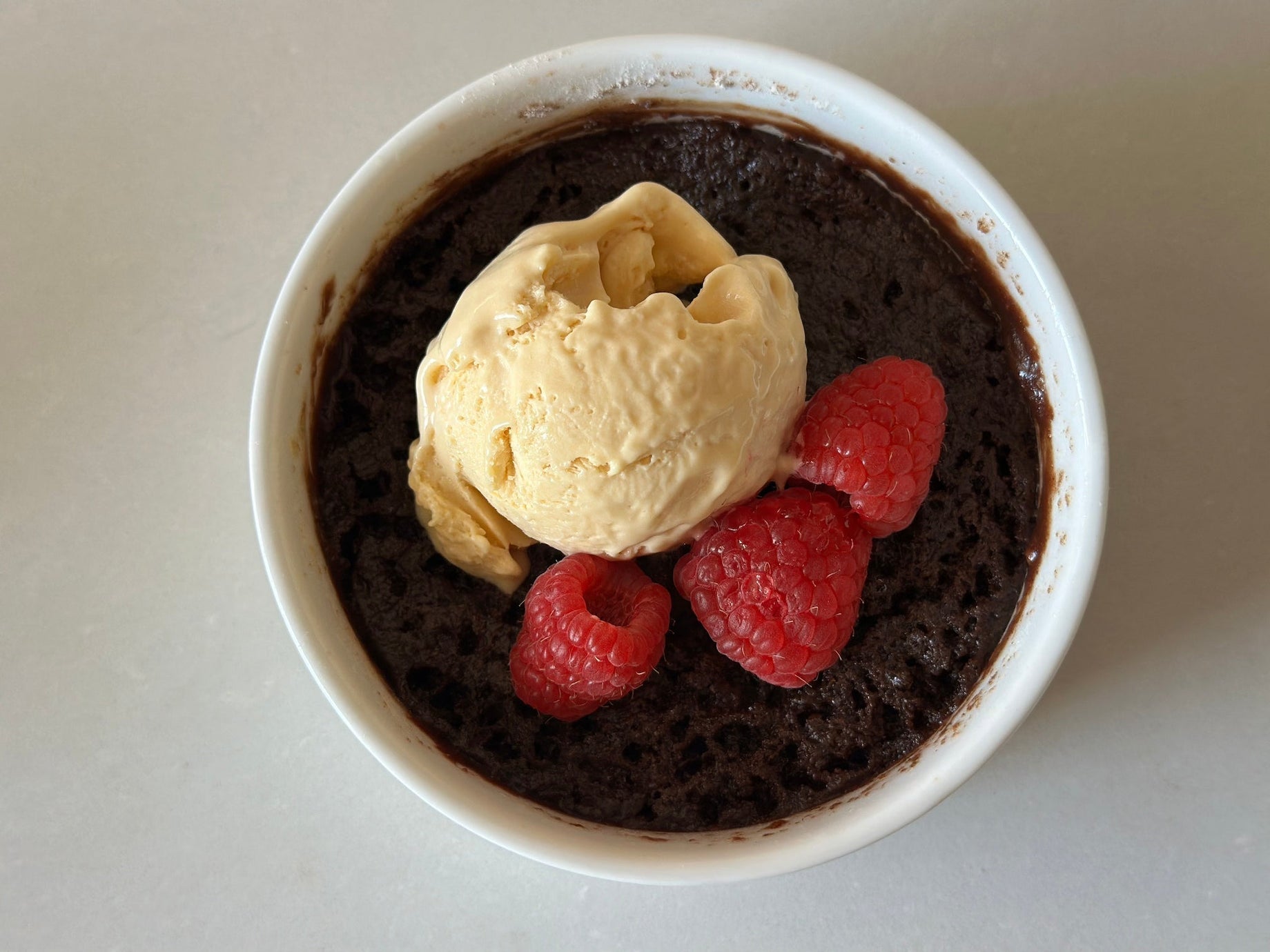 microwave brownie mug cake chocolate dessert for sleep support