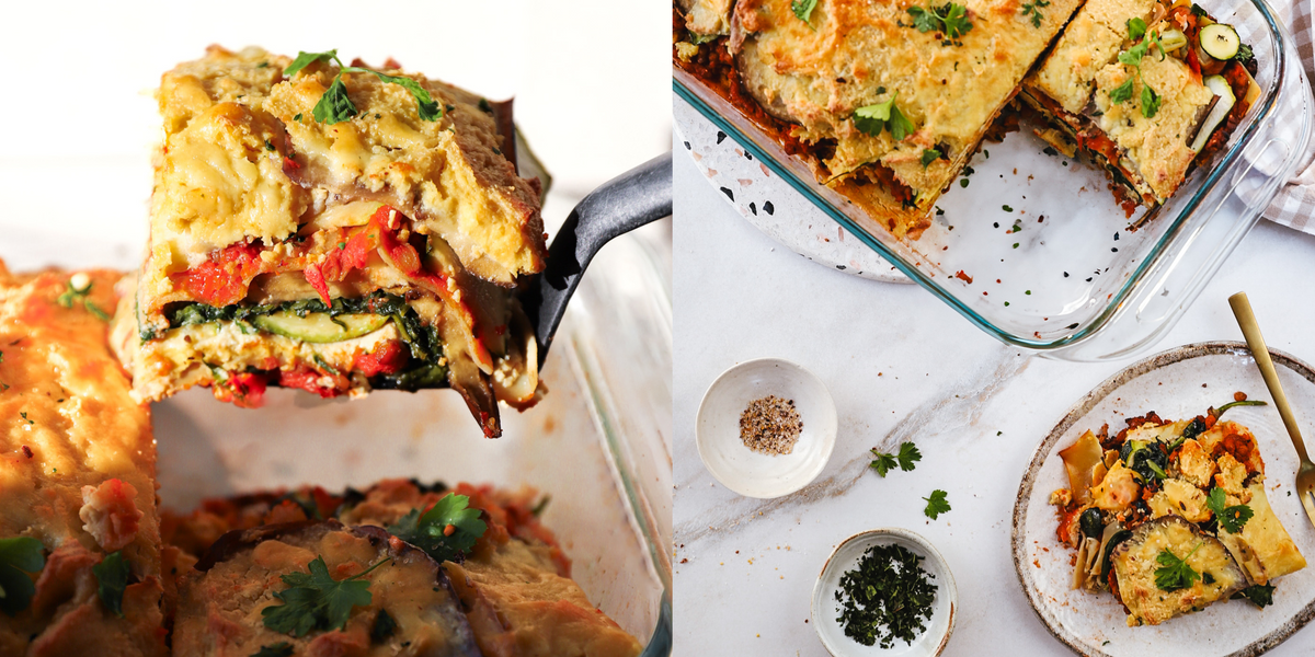 Creamy Vegan Veggie Lasagna