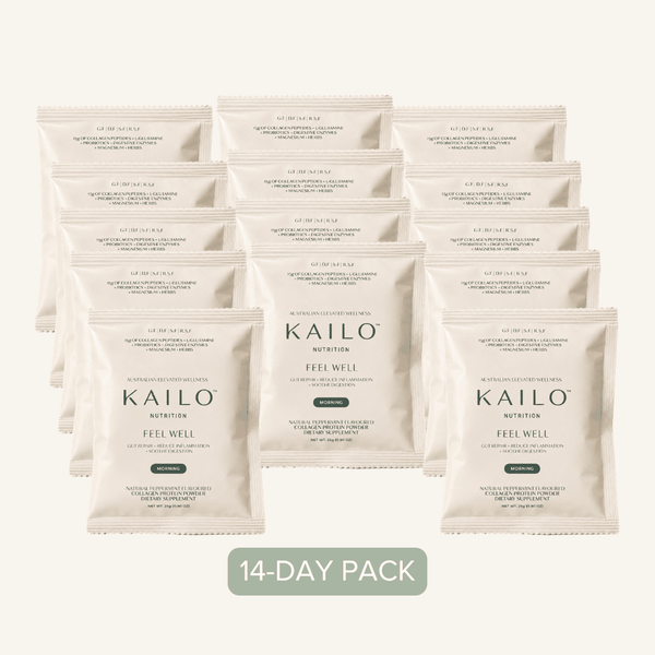 FEEL WELL (Gut Health Collagen Blend) - Peppermint 14 x 25g pack