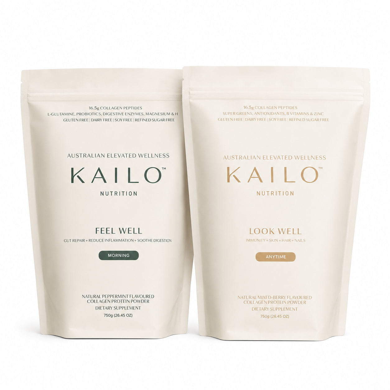 Two Kailo Nutrition product packages on a white background