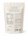Kailo nutritional information label on a white background