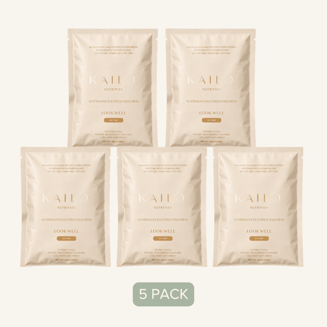 INNER WELL (Skin &amp; Immunity Collagen Blend) - Mixed Berry 5 x 25g pack