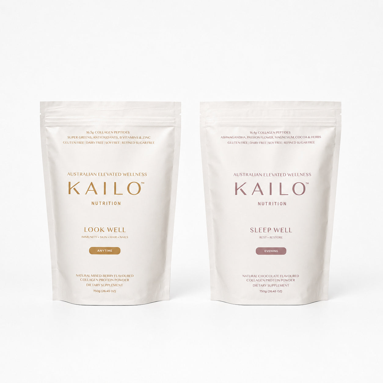 Two Kailo Nutrition product packages on a white background