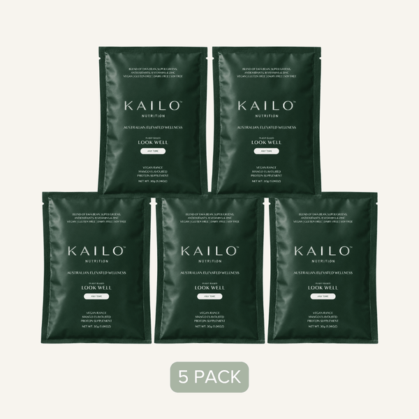 PLANT WELL (Protein Super Greens) - Mango 5 x 30g pack