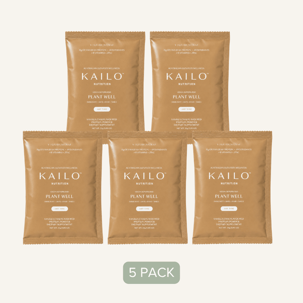 PLANT WELL STARTER PACK (Protein Super Blend) - Vanilla Chai 5 x 30g pack