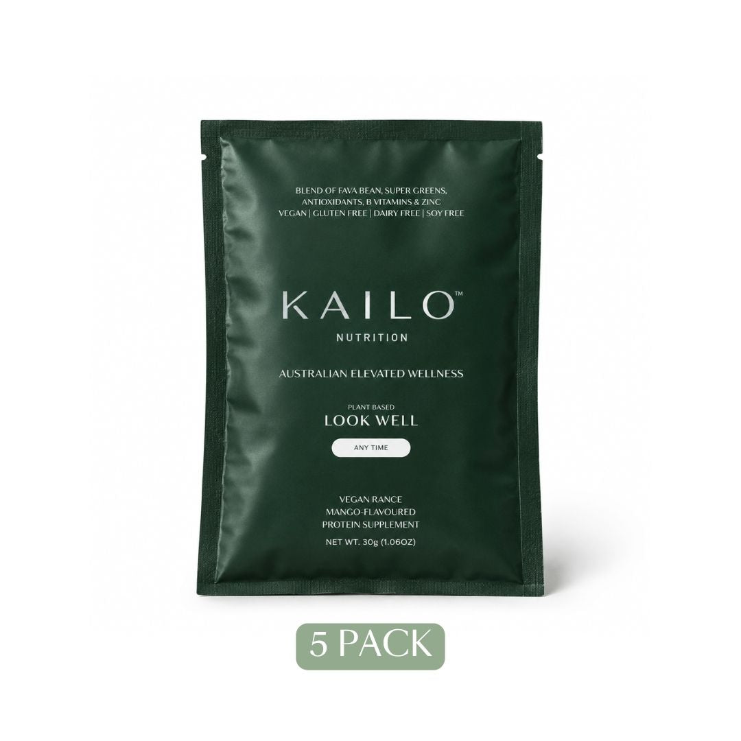 green sachet with label LOOK WELL