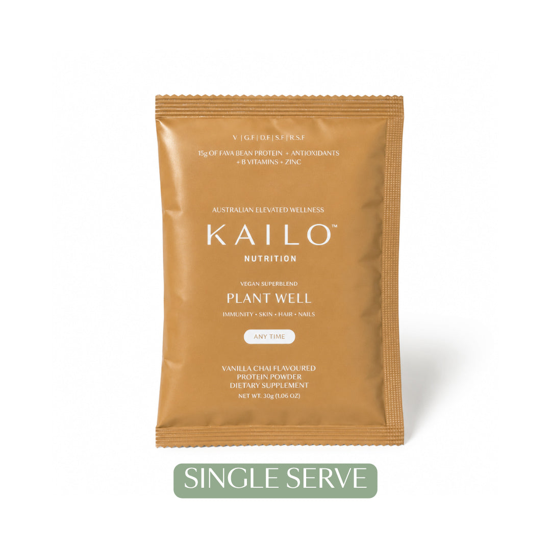 Kailo nutrition single serve package on a white background