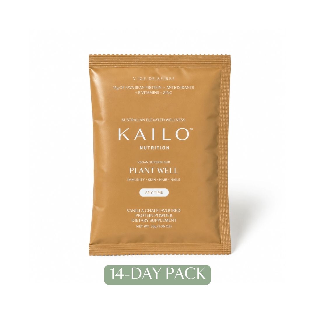 Kailo Nutrition plant-based supplement package on a white background