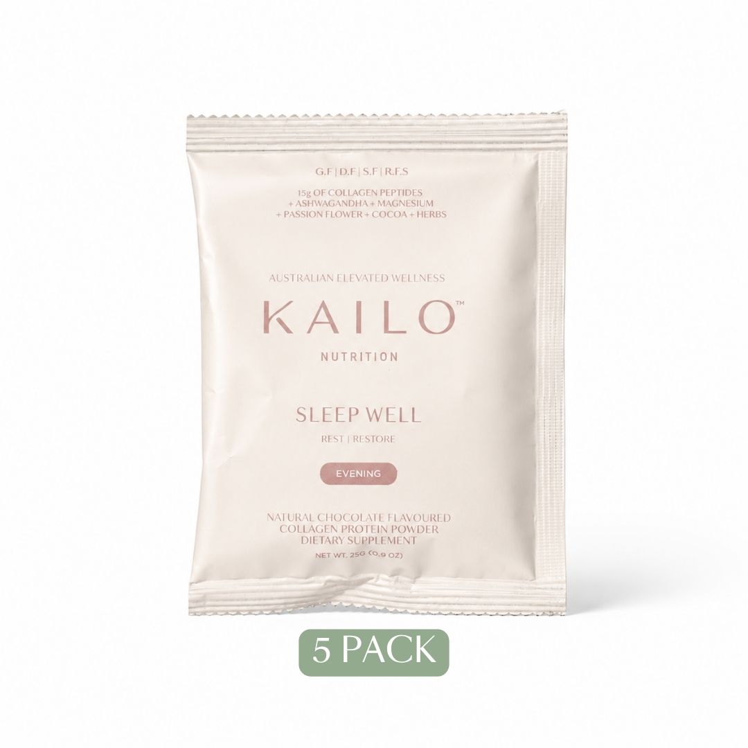 Kailo Nutrition sleep well supplement package on a white background