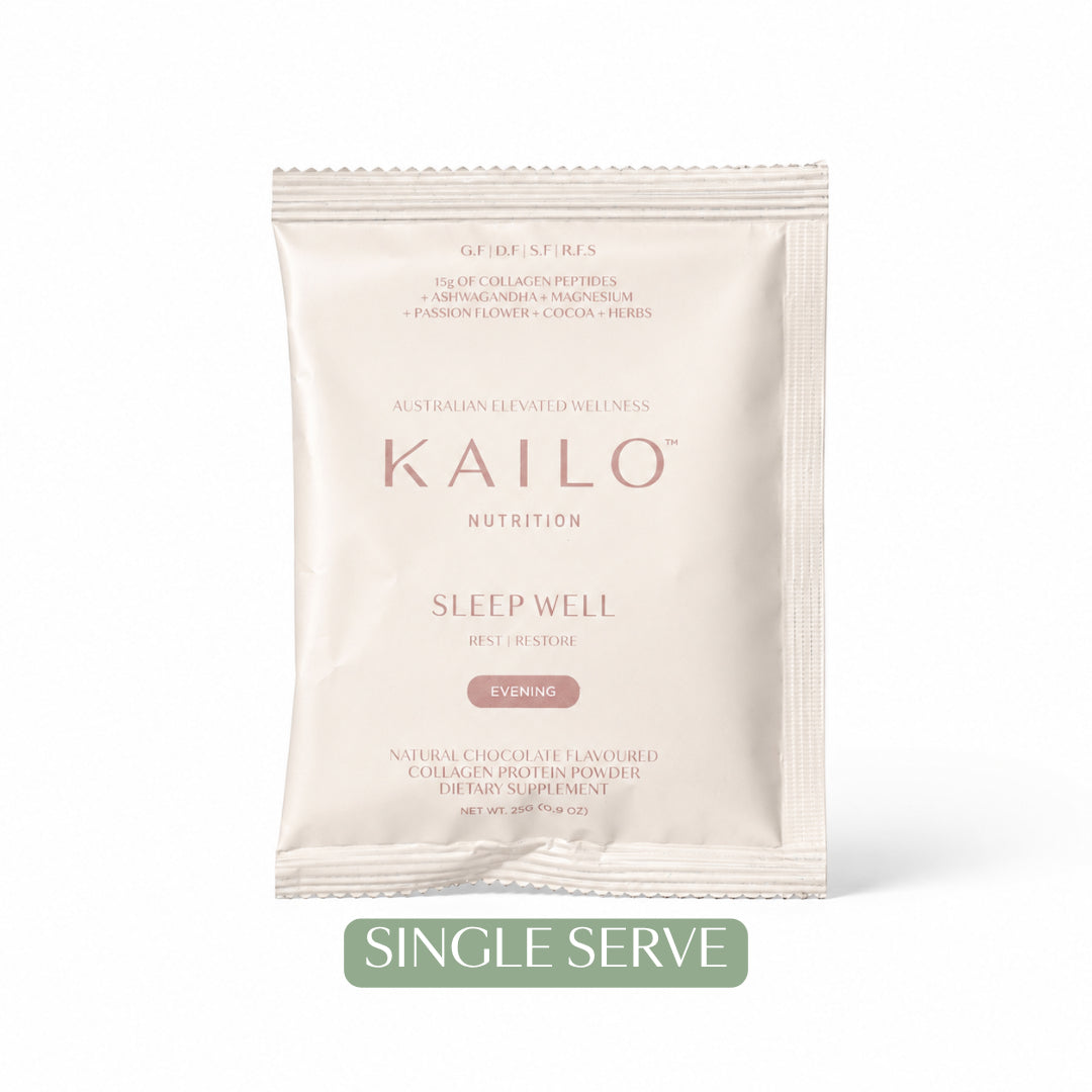 Kailo Nutrition Sleep Well single serve package on a white background